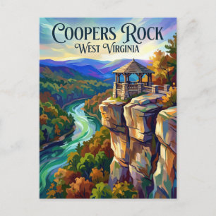 Coopers Rock State Forest West Virginia Postcard