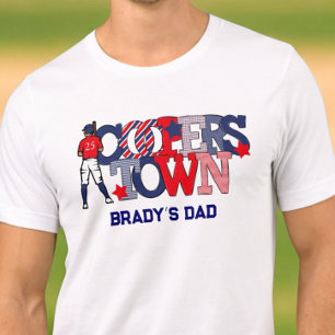 Cooperstown Baseball Dad / Personalised Patriotic  Tri-Blend Shirt