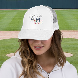 Cooperstown Baseball Mum Squad / Patriotic Moms Trucker Hat