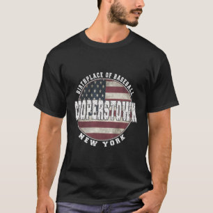 Cooperstown New York American Flag T-Shirt