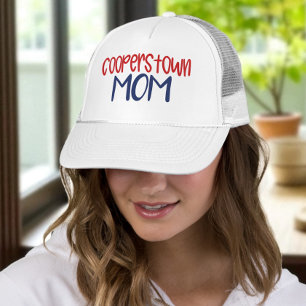 Cooperstown NY Baseball Mom  Trucker Hat