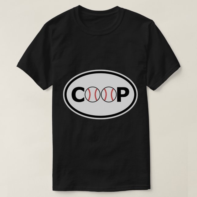Cooperstown NY Coop New York Oval Euro Bumper Stic T-Shirt (Design Front)
