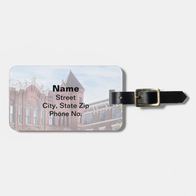 Cooperstown NY - First National Bank Building Luggage Tag (Front Horizontal)