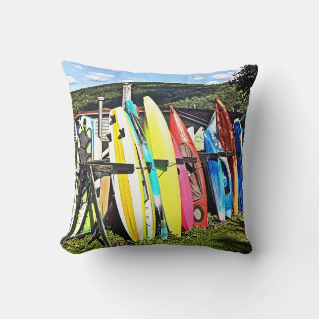 Cooperstown NY - Kayaks and Paddleboards Cushion (Front)