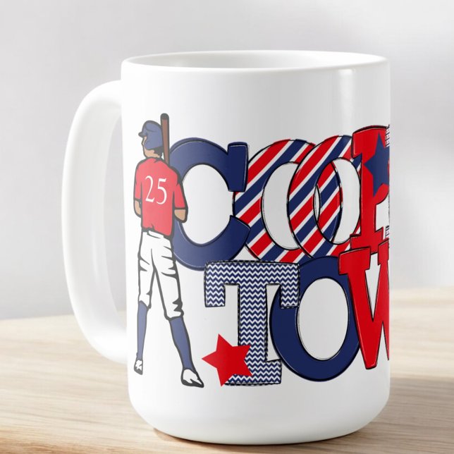 Cooperstown Patriotic Letters Baseball Year  Coffee Mug (Creator Uploaded)