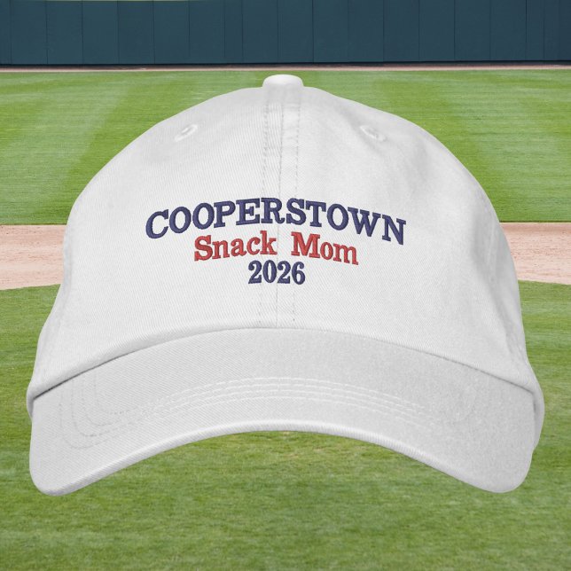 Cooperstown Snack Mom Hat | Funny Baseball Mom  (Creator Uploaded)