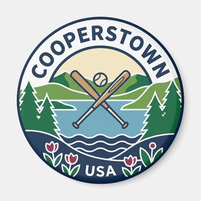 Cooperstown USA Magnet (Front)