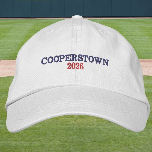 Cooperstown Year Embroidered / Blue & Red  Hat (Creator Uploaded)