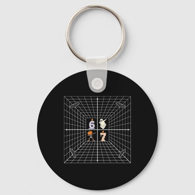 Coordinate 6 7 Funny Math Teacher Meme Science Hal Key Ring (Front)