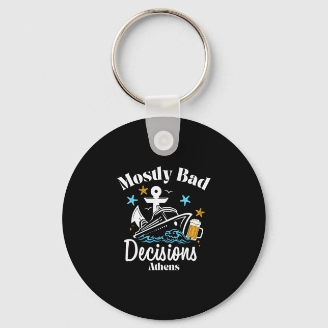 Coordinate Six Seven Trendy 6 7endy Retro Groovy 6 Key Ring (Front)