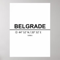 Coordinates Belgrade