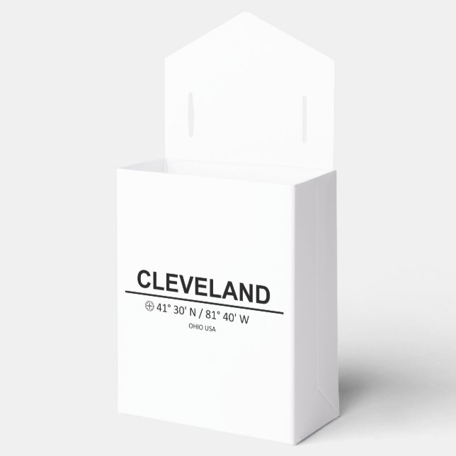 Coordinates Cleveland Favour Box (Opened)