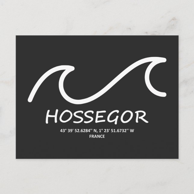 Coordinates Hossegor Holiday Postcard (Front)