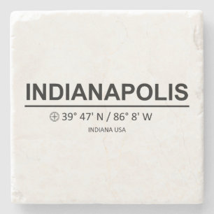 Coordinates Indianapolis Stone Coaster