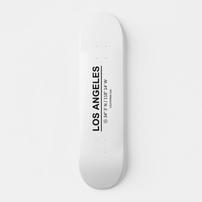 Coordinates Los Angeles Skateboard (Front)
