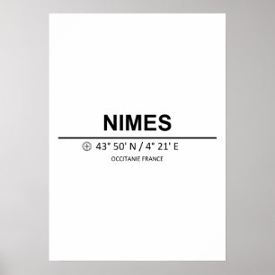 Coordinates Nimes Poster