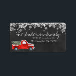 Coordinating Christmas Address Label<br><div class="desc">Make this Christmas merry and bright with our Red Truck in Snow photo card. There is nothing like getting a personalised photo card in the mail. This tradition may seem a little old-fashioned to some, but many people still enjoy it. You can find kiosks at many big box stores that...</div>