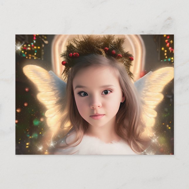 Coordinating Little Angel Holiday Postcard (Front)