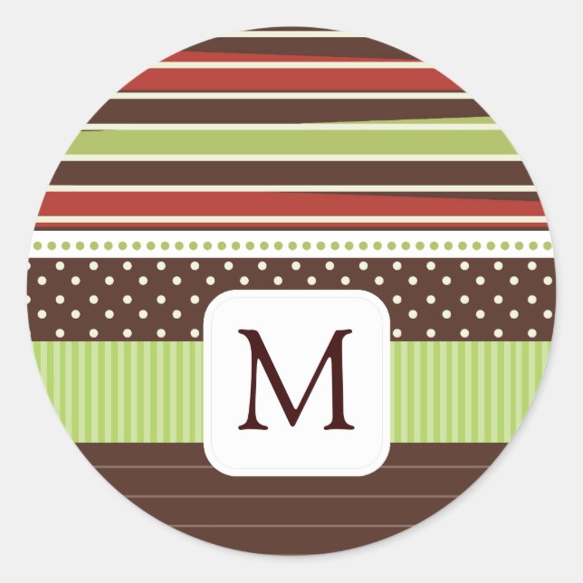 Coordinating Monogram Envelope Seals (Front)