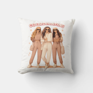Coordinating Outfit Aesthetic Besties Vibes Cushion