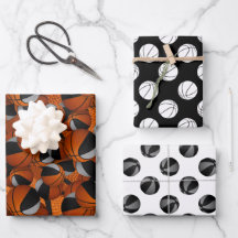 coordinating set black grey basketball patterns