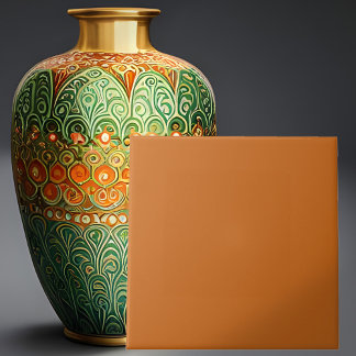 Coordinating Solid Orange Tile