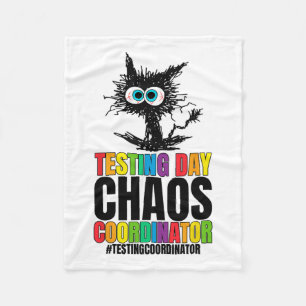 Coordinator Teacher Testing Day Fleece Blanket