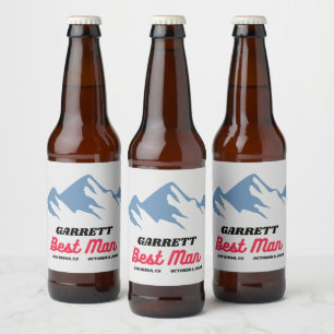 COORS Groomsman Best Man Proposal Custom Name Gift Beer Bottle Label