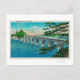 Coos Bay Bridge in North Bend, Oregon Postcard