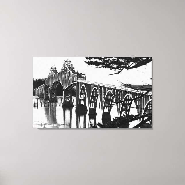 Coos Bay Bridge PhotographNorth Bend, OR Canvas Print (Front)