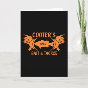 Cooter's Bait And Tackle Fishing Angler Fish . Card