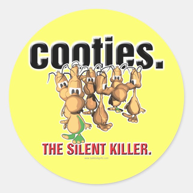 Cooties... Classic Round Sticker (Front)