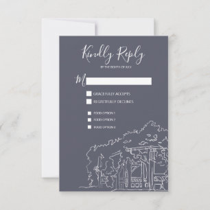 Cop Cot Central Park New York City Wedding RSVP Card