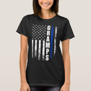 Cop Police Gramps American Flag Father's Day For M T-Shirt