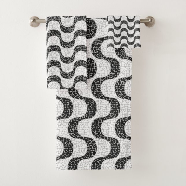 Copacabana Beach Bath Towel Set (Insitu)
