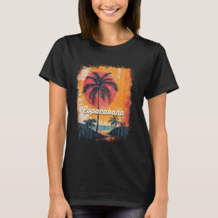 Copacabana Beach Rio de Janeiro Brazil Retro Surf  T-Shirt