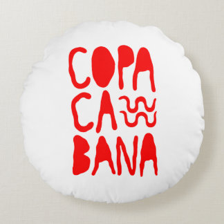 Copacabana Beach Round Cushion