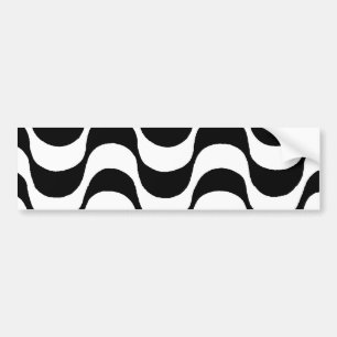 Copacabana blackandwhite sidewalk 2 bumper sticker