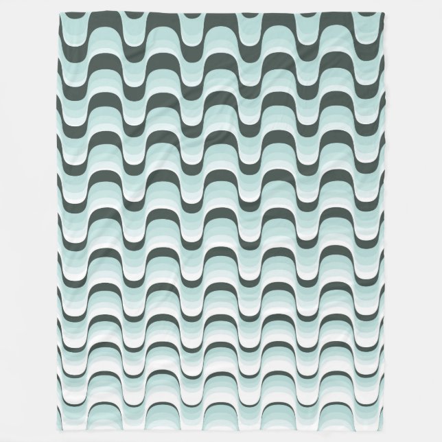 Copacabana Green Fleece Blanket (Front)