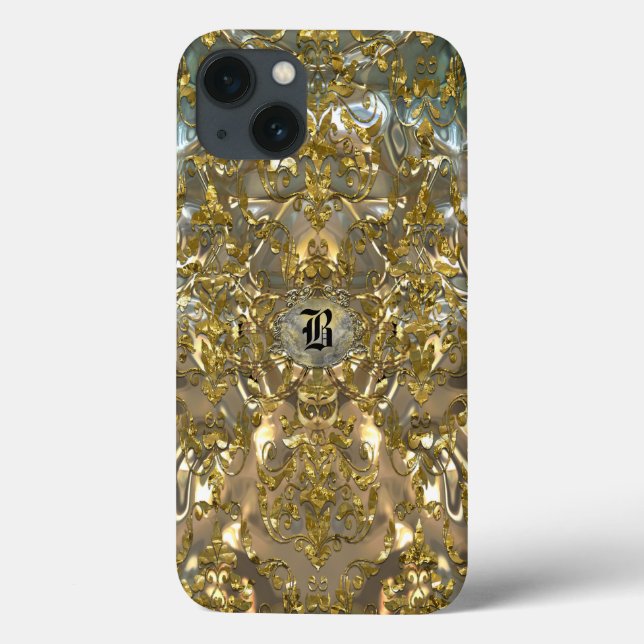 Copachatlin Damask Monogram Case-Mate iPhone Case (Back)