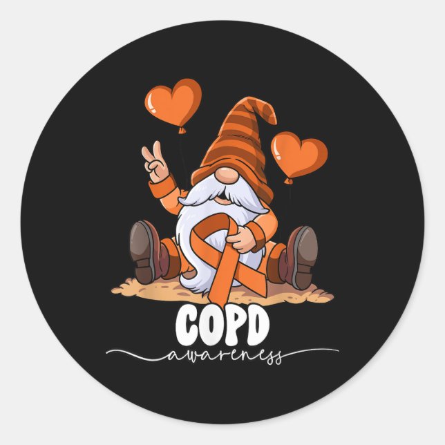 Copd Awareness  Classic Round Sticker (Front)