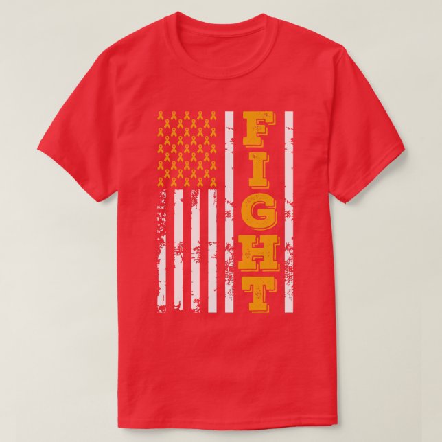 COPD Awareness Fight American Flag 4th Of July Hap T-Shirt (Design Front)