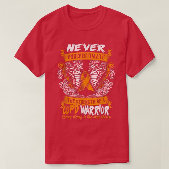 Copd Awareness T Shirt 2016 - Be Strong  (Design Front)