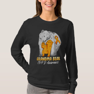 Copd Child Awareness Grandma Bear Support Ribbon T-Shirt