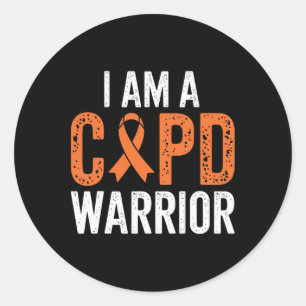 Copd Warrior Pulmonary Lung Disease Emphysema Bron Classic Round Sticker