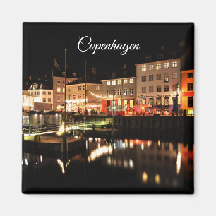 Copenhagen at night magnet