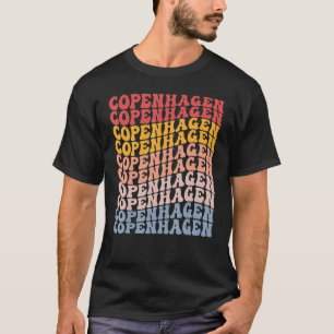 Copenhagen City Groovy Retro T-Shirt