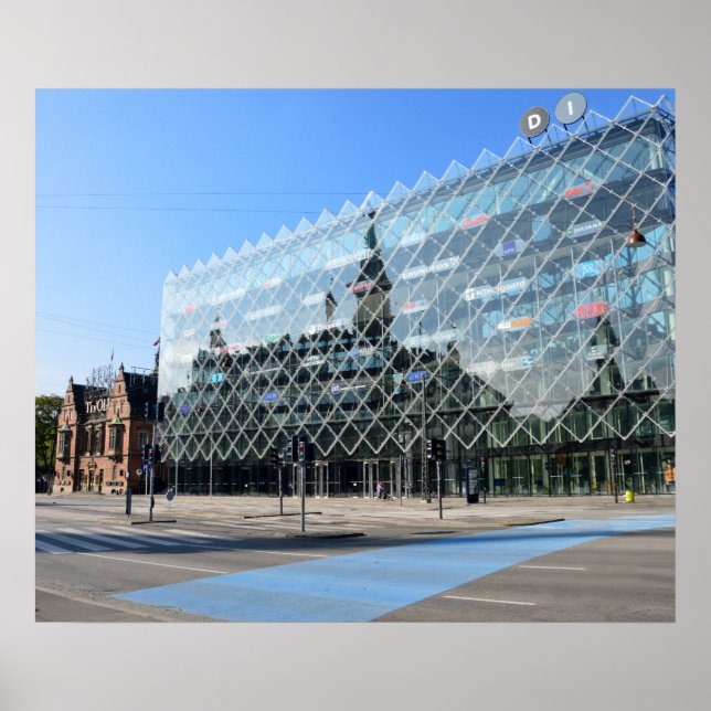 Copenhagen City Hall Reflection Poster (Front)