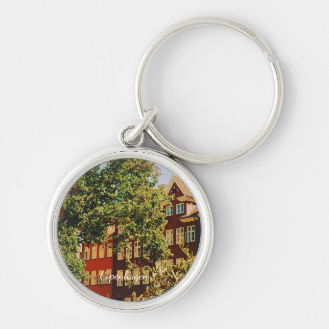 Copenhagen cityscape - Denmark Key Ring (Front)