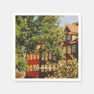 Copenhagen cityscape - Denmark Napkin
